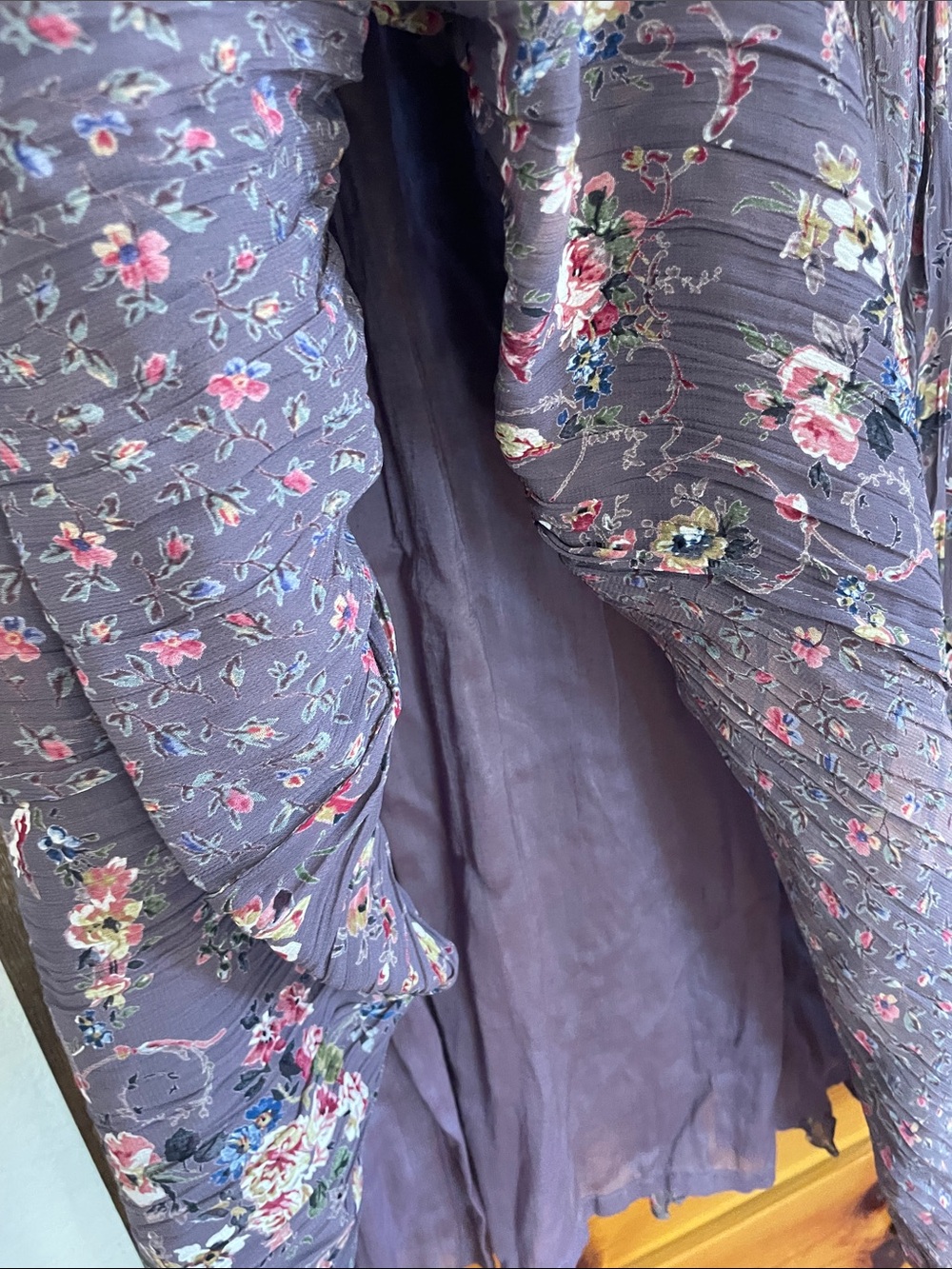 Vintage rayon maxi dress - Picture 7 of 7